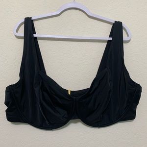 NWOT Convertible Black Bikini Top